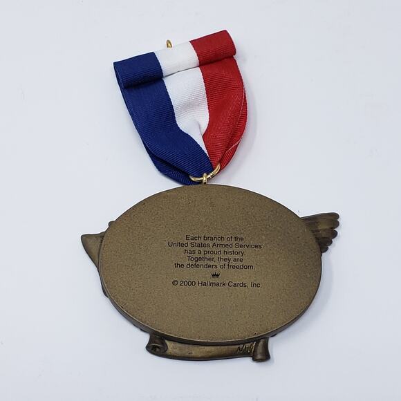 2000 Hallmark Together We Serve Handcrafted Keepsake Christmas Holiday Ornament - Picture 8 of 10